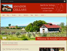 Tablet Screenshot of amadorcellars.com